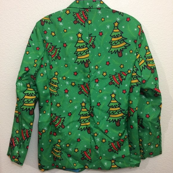 Suitmeister Christmas Trees Green Holiday Blazer - Picture 11 of 14